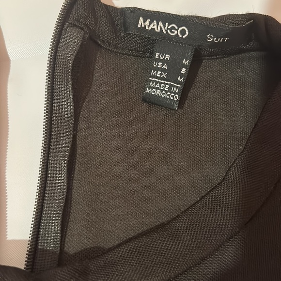 Long sleeves top, dark taupe color with short zipper on a back - Picture 2 of 3